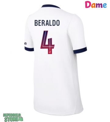 Paris Saint-Germain Lucas Beraldo #4 Replika Udebanetrøje Dame 2026-27 Kortærmet